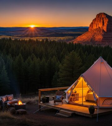 Discover budget-friendly glamping spots that blend luxury comforts with stunning natural surroundings for under $200 per night.