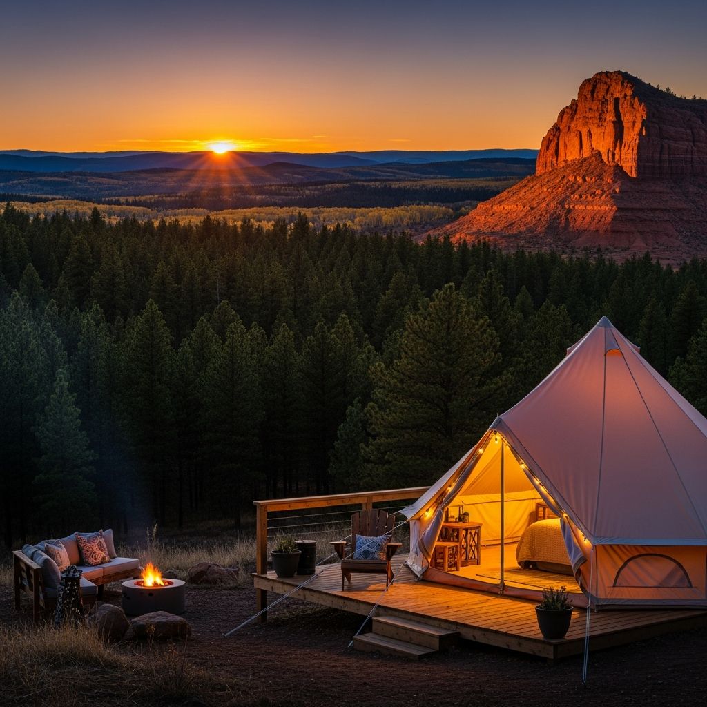 Affordable Glamping Gems Across North America Discover budget-friendly glamping spots that blend luxury comforts with stunning natural surroundings for under $200 per night.