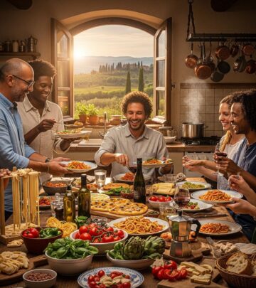 Discover how Airbnb selected 100 global home cooks for an epic Italian adventure to master family recipes at a UNESCO site with celebrity chefs.