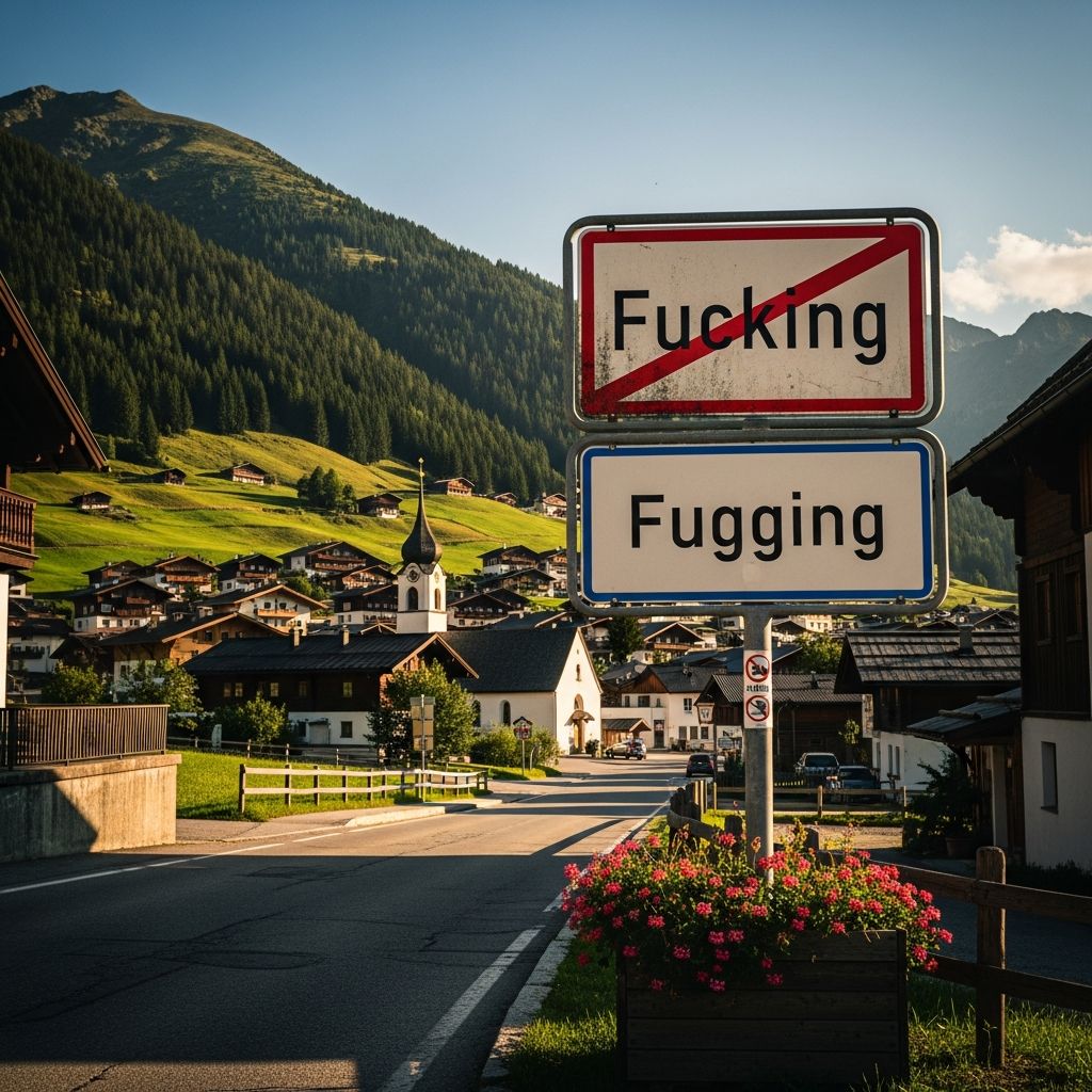 Austrian Village Ditches Provocative Name for Fugging Discover how a tiny Austrian hamlet ended decades of English-speaking mockery by rebranding from its infamous name to Fugging in 2021.