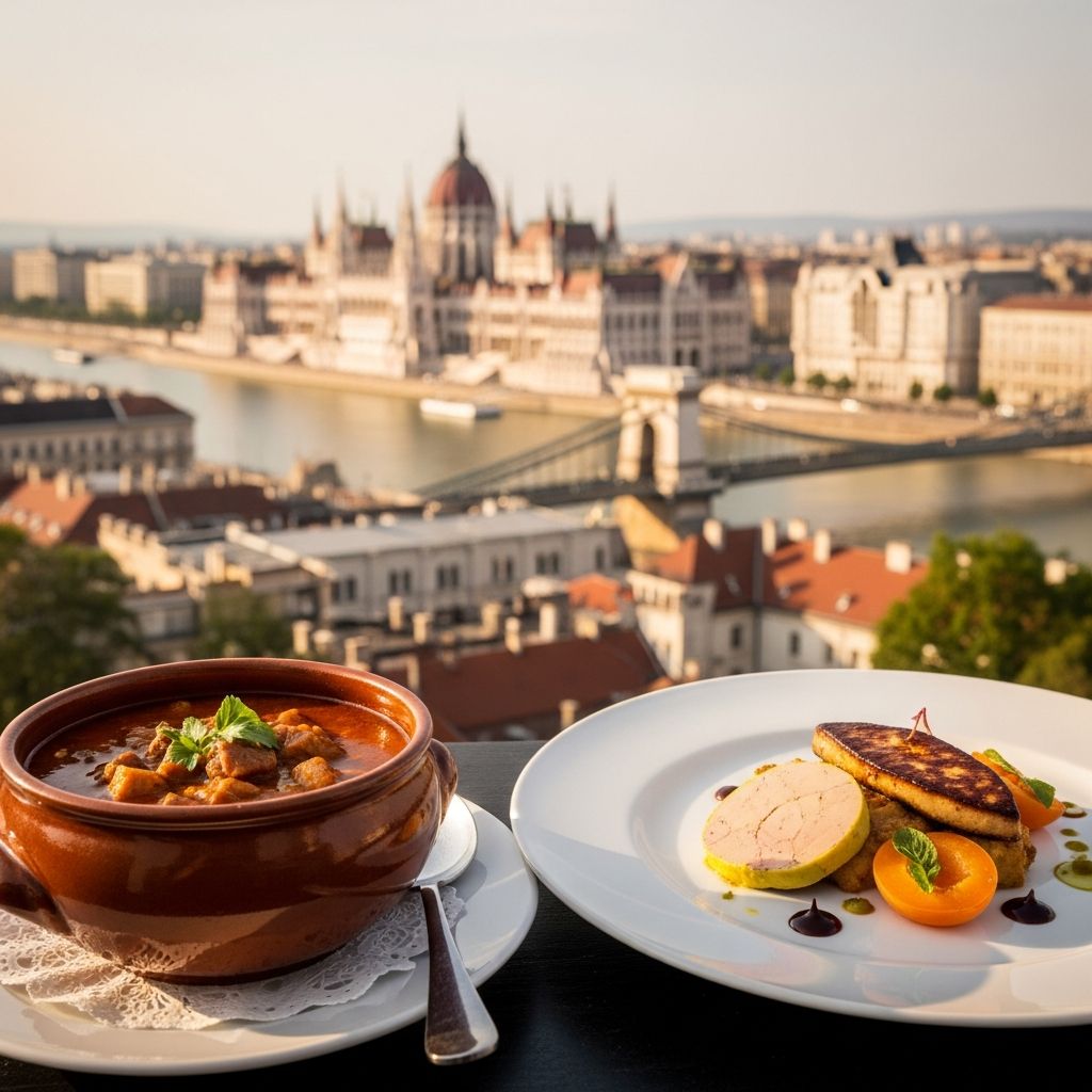 Budapest Culinary Guide: Dining Experiences Across the City Discover authentic Hungarian cuisine and fine dining destinations throughout Budapest's vibrant food scene.