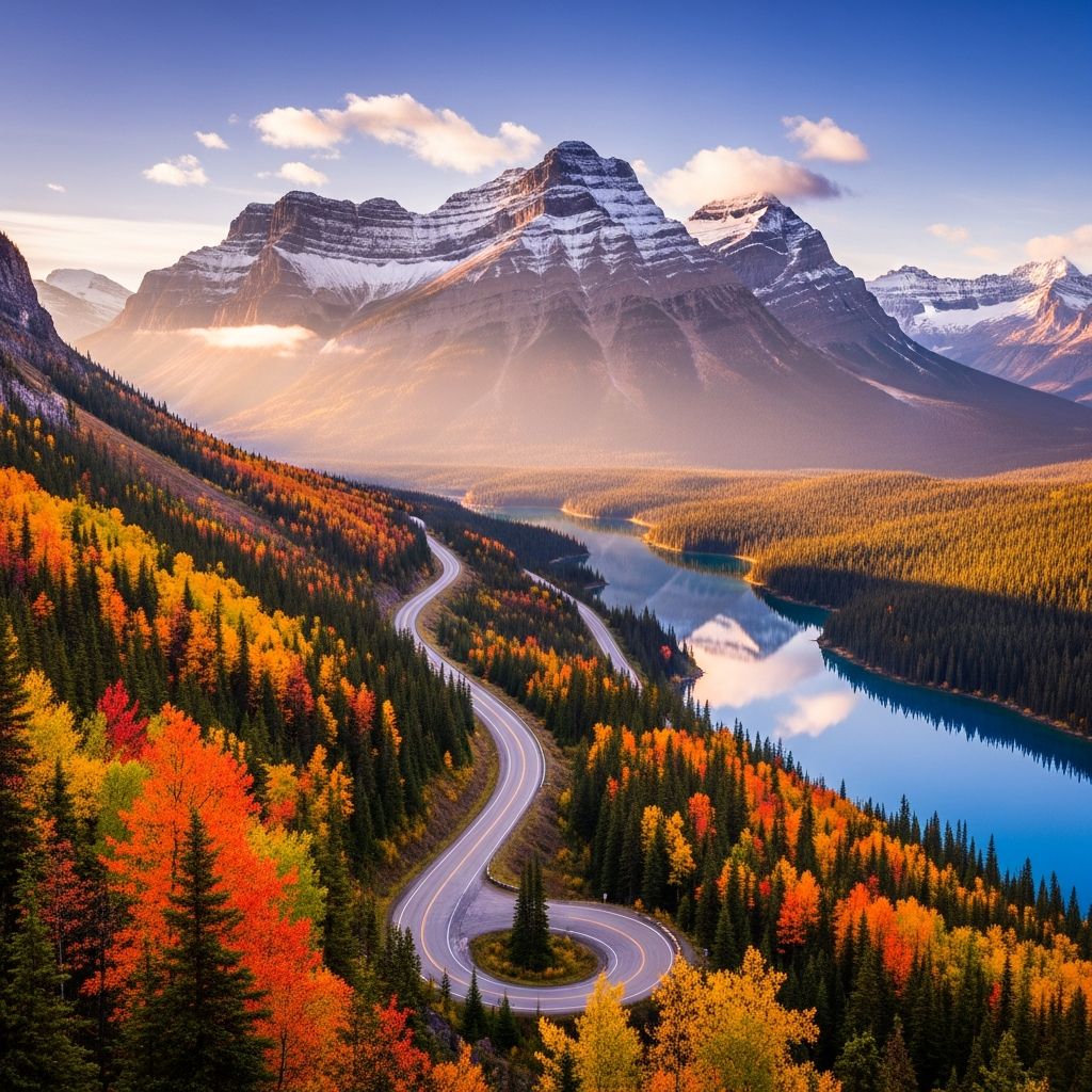 Explore breathtaking drives across Canada's diverse landscapes, from coastal cliffs to glacial peaks and historic trails.