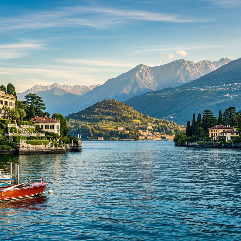 Unveil the timeless beauty of Italy's northern lakes, where alpine peaks meet shimmering waters and historic charm awaits every explorer.