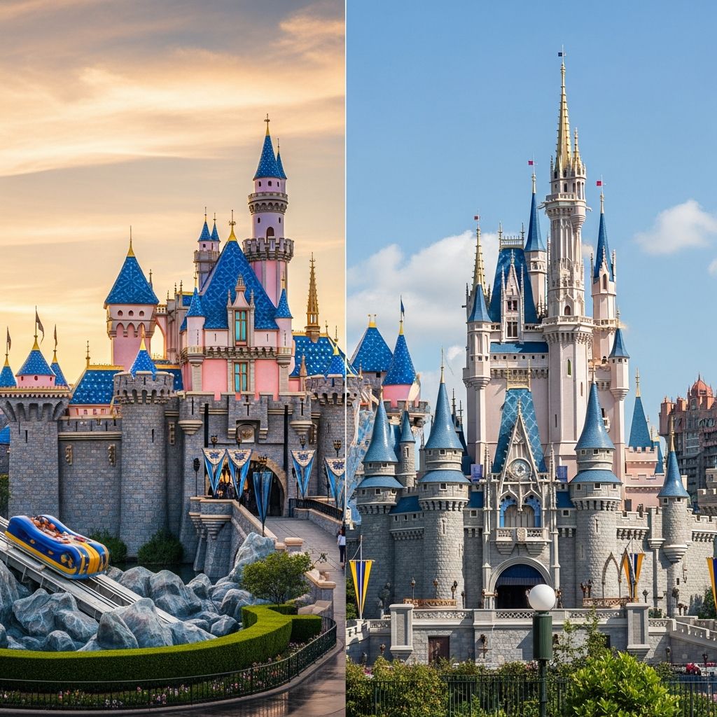 Discover which Disney resort suits your vacation: the compact charm of Disneyland or the expansive wonders of Disney World.