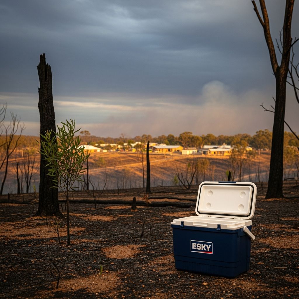 Empty Esky: How To Revive Bushfire Towns With Local Purchases Discover how Australians are filling coolers with local goods to rebuild fire-scarred communities through tourism and support.