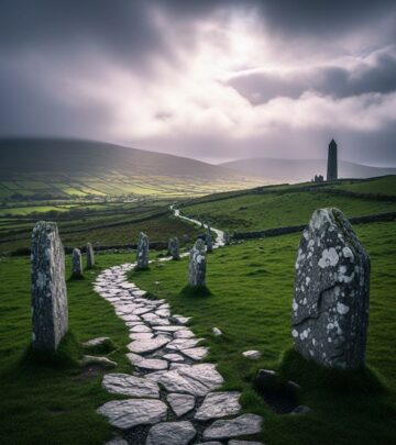 Embark on a captivating road trip through Ireland's prehistoric tombs, sacred hills, and medieval monastic wonders spanning 3000 years of history.