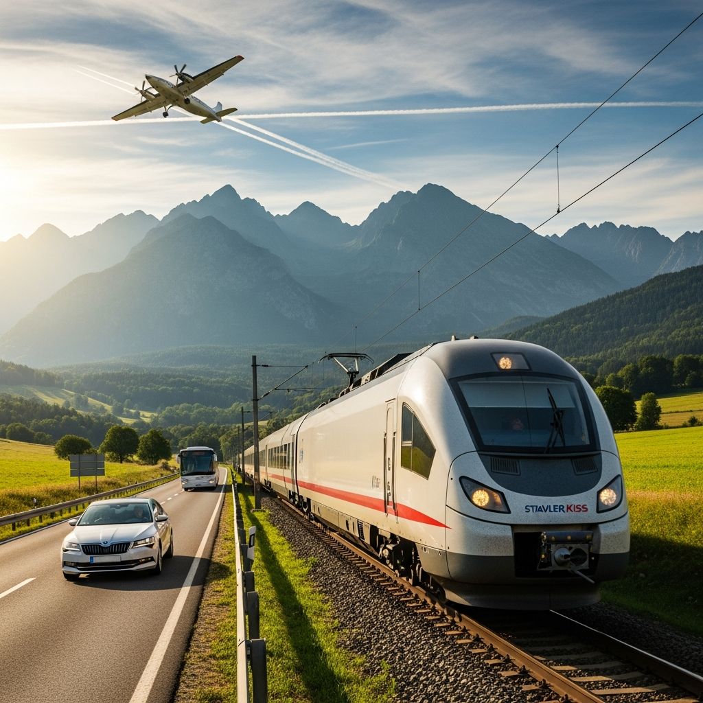 Navigate Slovakia effortlessly with trains, buses, cars, bikes, and city transit for an unforgettable adventure across its stunning landscapes.