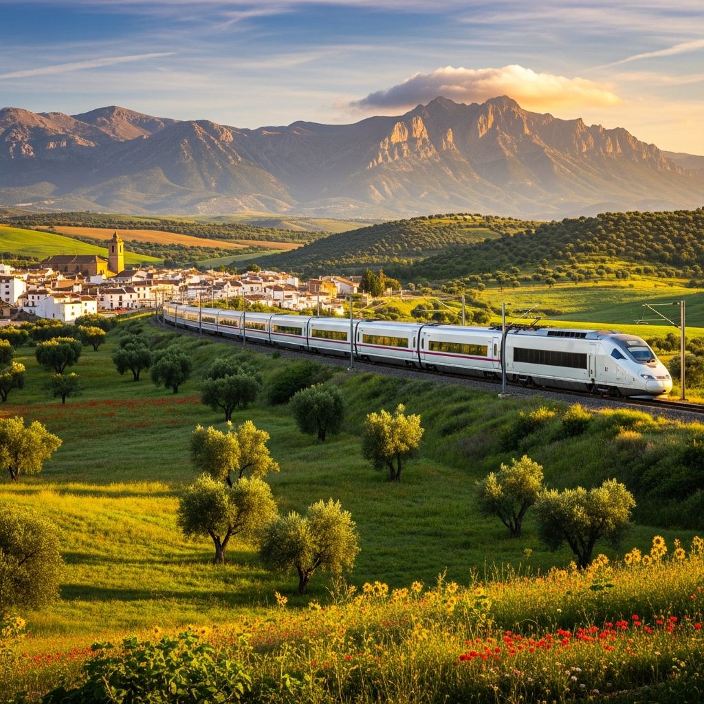 Discover Spain's stunning landscapes, vibrant cities, and hidden gems on efficient high-speed trains and scenic routes.