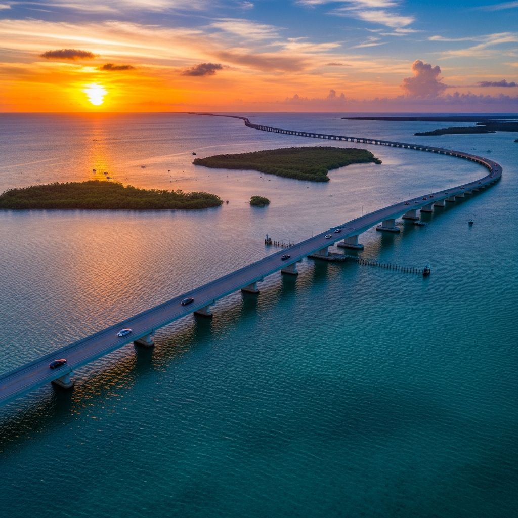 Florida Keys Overseas Highway Road Trip: 113-Mile Guide Discover the ultimate scenic drive through turquoise waters, iconic bridges, and island paradises on the Overseas Highway from Miami to Key West.