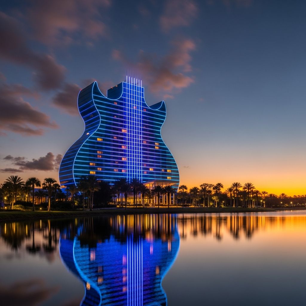 Guitar Hotel Florida: Inside The Iconic 638-Room Rock Resort Discover the world's only guitar-shaped hotel in Florida, blending luxury stays, thrilling casinos, and rock 'n' roll vibes for an unforgettable escape.