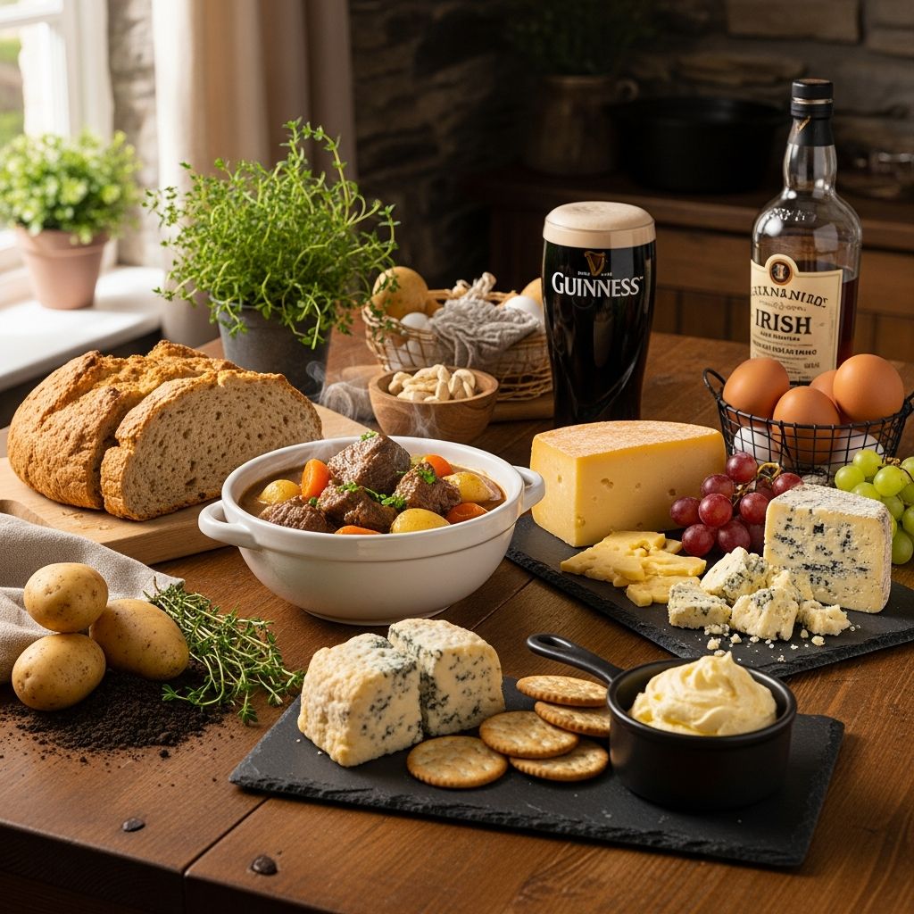 Irish Cuisine: Essential Guide To Ireland’s Culinary Treasures Discover the authentic flavors of Ireland, from hearty stews and fresh seafood to creamy dairy delights and world-class beverages that define the Emerald Isle's vibrant food scene.