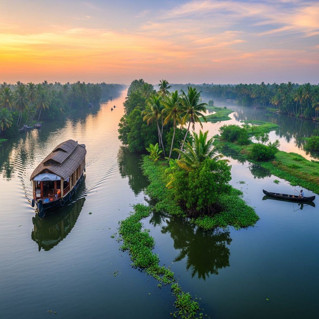 Discover the serene canals, houseboat cruises, and hidden gems of Kerala's enchanting backwaters for an unforgettable slow travel adventure.