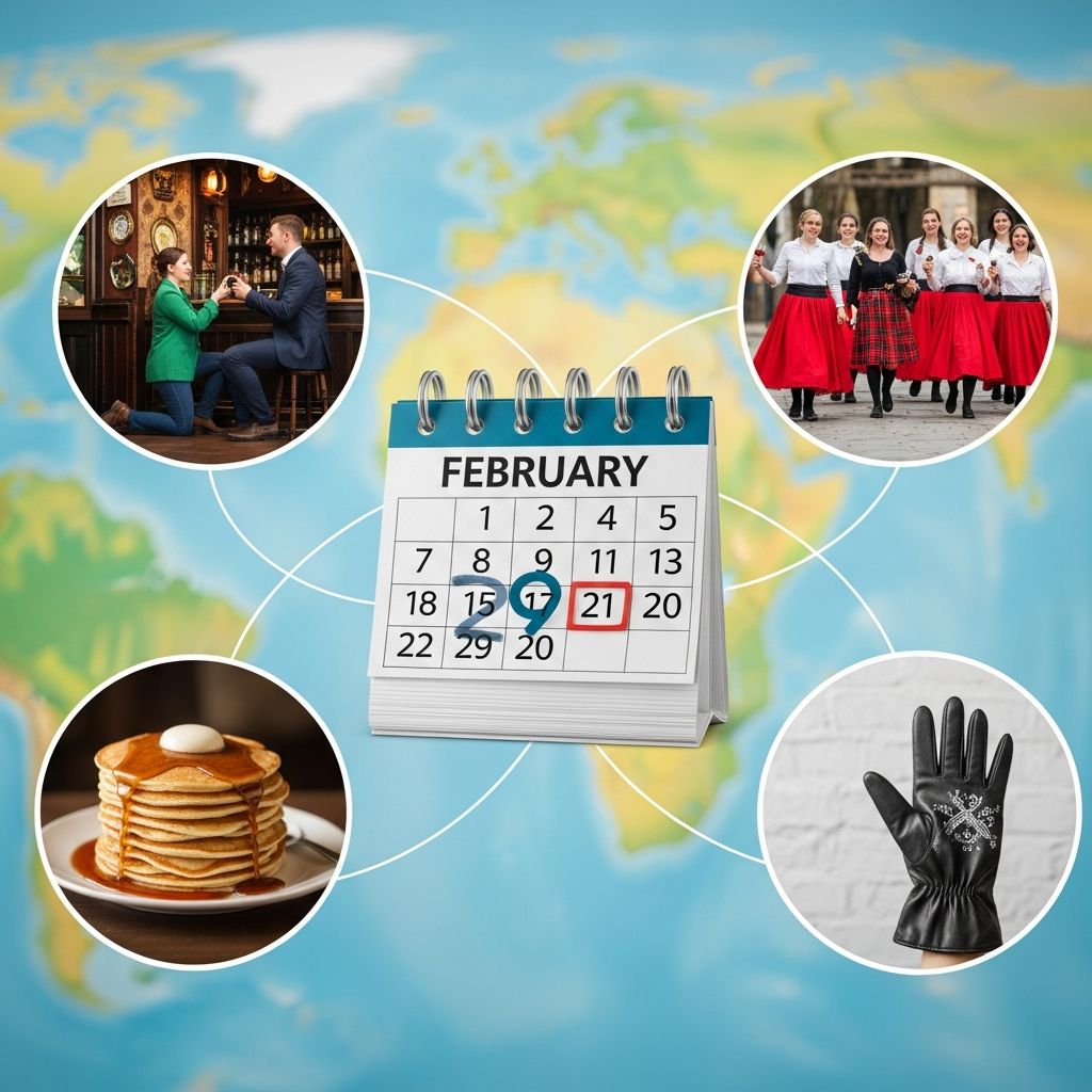 Leap Year Customs Worldwide: A Curious Guide To Traditions Discover extraordinary global rituals tied to the rare February 29, from romantic reversals to festive gatherings and protective superstitions.