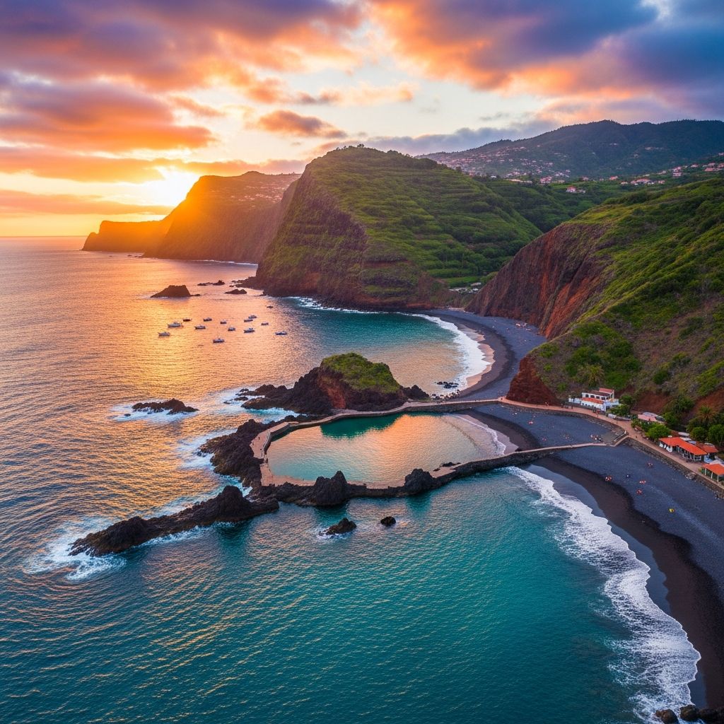 Discover the sun-kissed shores, volcanic sands, and natural pools of Madeira for your ultimate island getaway.