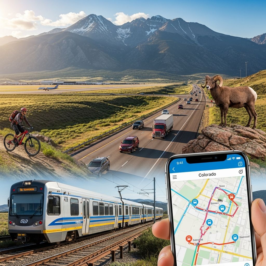 Master Colorado's diverse transportation options from airports and buses to scenic trains and shuttles for seamless adventures across mountains and cities.