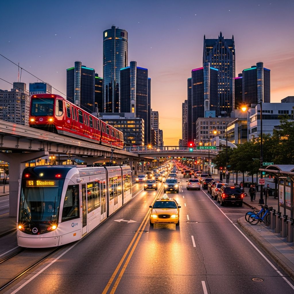 Detroit Transportation Guide: Complete Tips For Getting Around Master Detroit's public transit, rideshares, bikes, and more for seamless city exploration without a car.