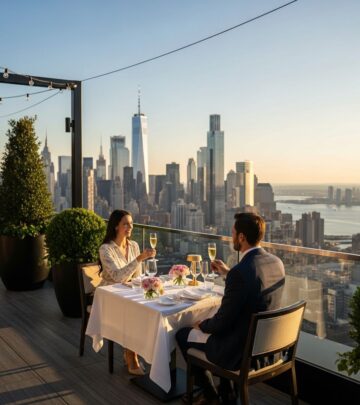 Elevate your NYC culinary adventure with breathtaking views and modern American cuisine atop 30 Hudson Yards.