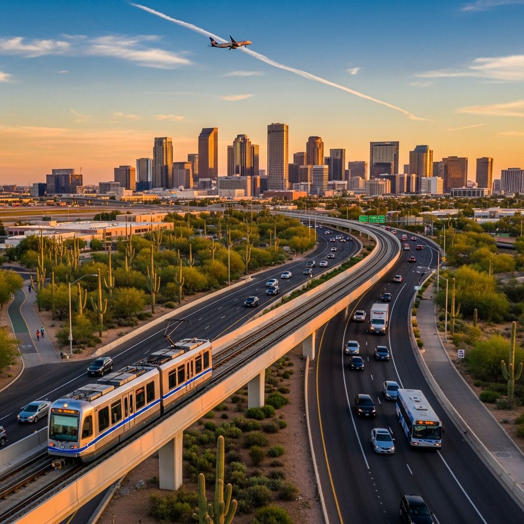 Navigate Phoenix's diverse transit options from light rail to rideshare services.