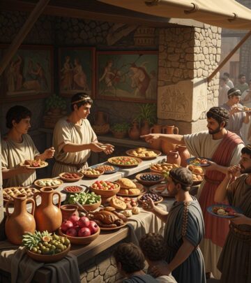 Discover the vibrant world of Pompeii's thermopolia, where Romans grabbed quick meals before Vesuvius changed everything forever.