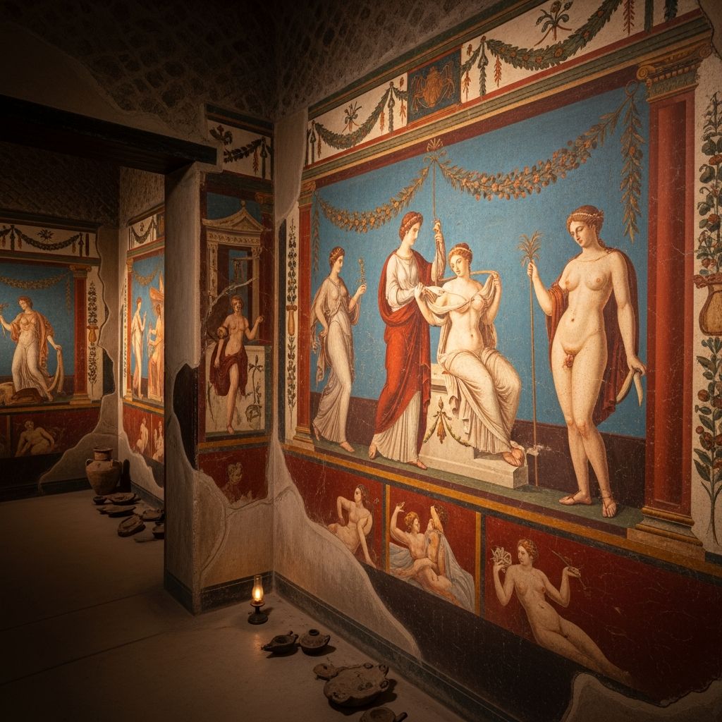 Undefined Pompeii Erotic Art: Inside Lupanar And Elite Villas Discover the shocking sensual frescoes of ancient Pompeii that reveal Roman attitudes toward sex and desire preserved by volcanic ash.