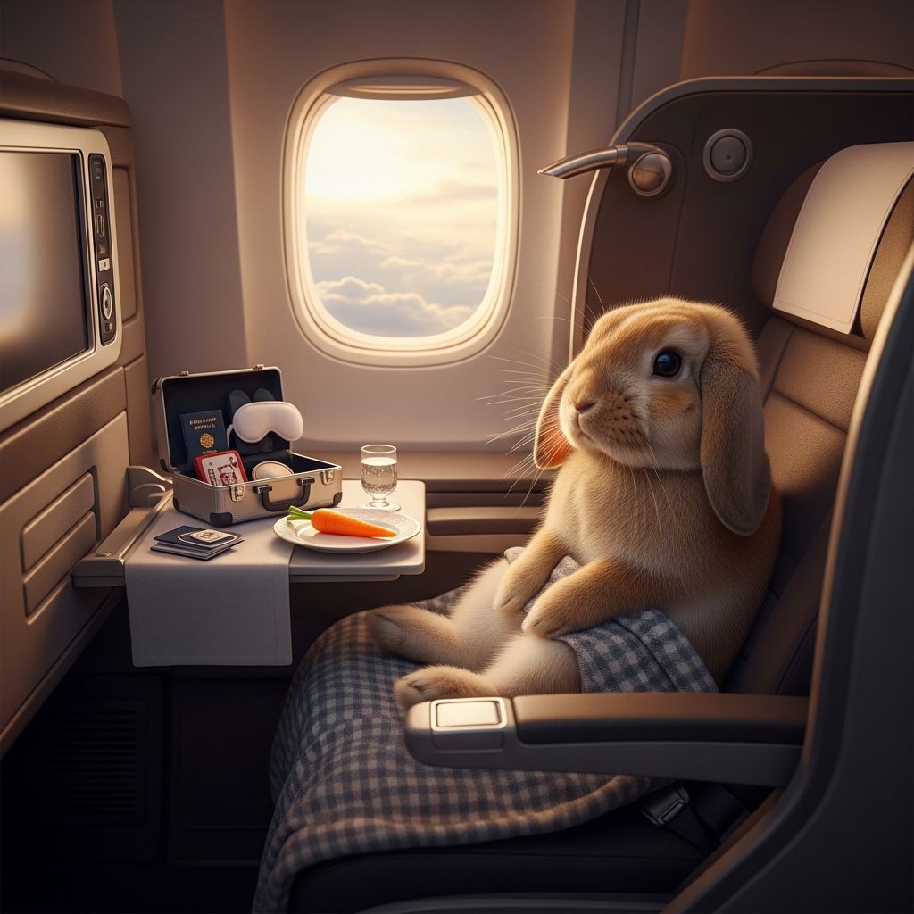 How one entrepreneur's emotional support bunny became an unlikely luxury traveler