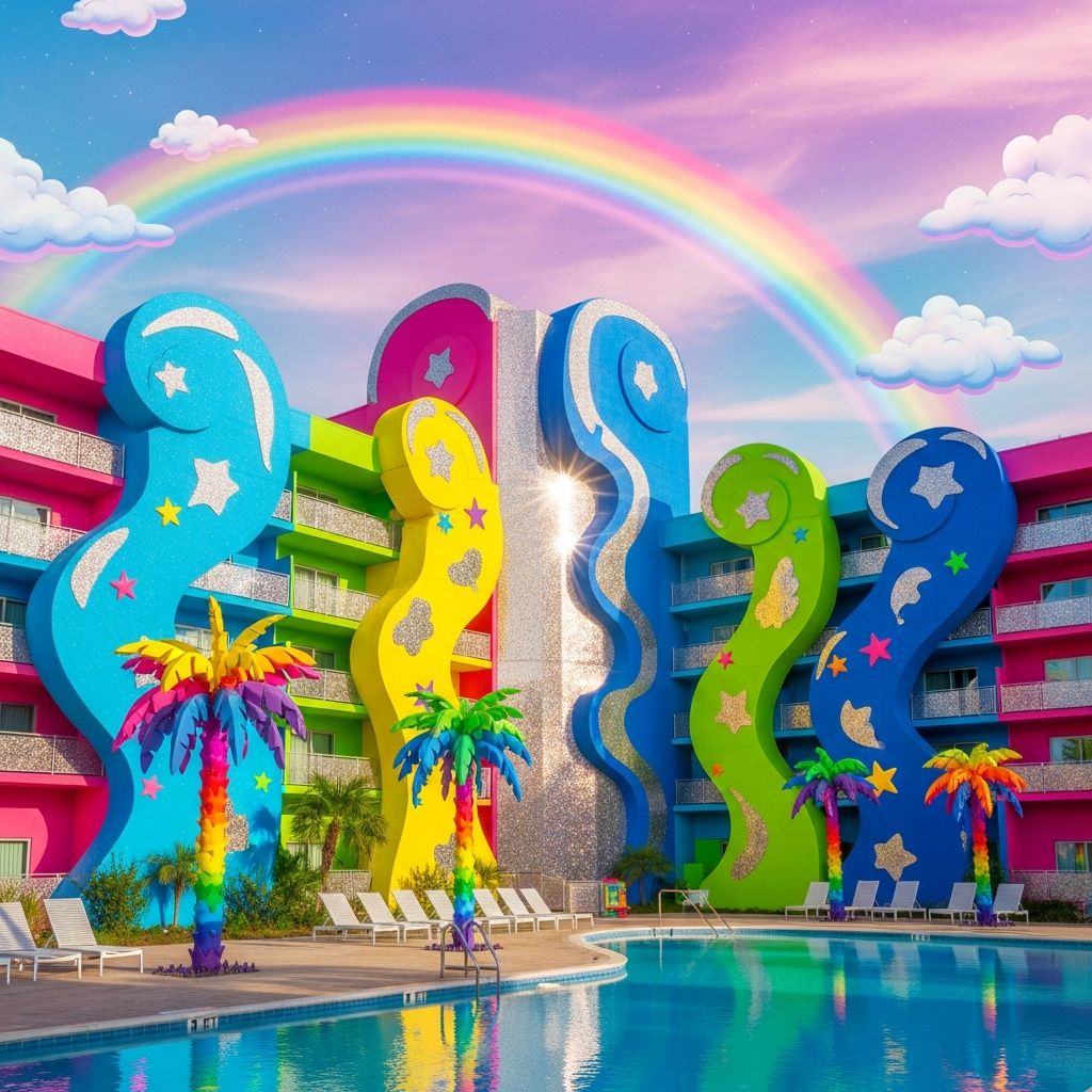Lisa Frank Hotel Room: Inside The Rainbow Pop-Up Experience Step into a vibrant '90s dreamscape with Lisa Frank-inspired hotel room bursting with color, nostalgia, and playful designs in Los Angeles.