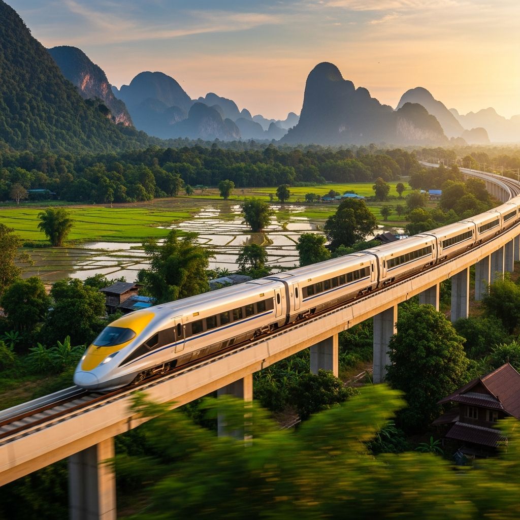Discover Thailand's ambitious high-speed rail revolution connecting Bangkok to the northeast and beyond to China.