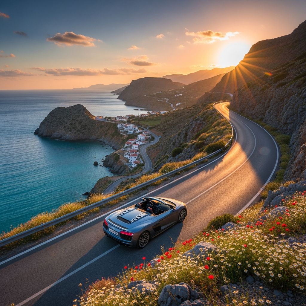 Discover personalized road trip routes across Crete's diverse landscapes, from rugged gorges to pristine beaches and ancient ruins.