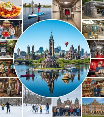 Discover Ottawa's hidden quirks beyond Parliament Hill with thrilling rafting, secret bunkers, and local haunts that reveal the capital's playful side.