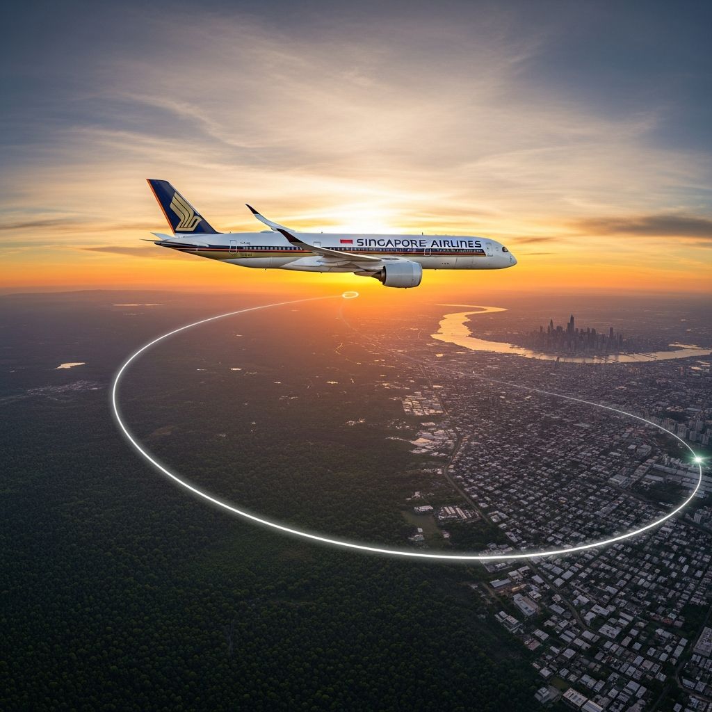 World’s Longest Flight: Singapore to Newark Epic Discover the marvel of Singapore Airlines' ultra-long-haul route from Newark to Singapore, the pinnacle of non-stop air travel pushing aviation boundaries.